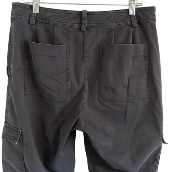 Derek Lam 10 Crosby Elian Utility Pants Women’s Size 12 Cargo Relaxed Black - Picture 6 of 10